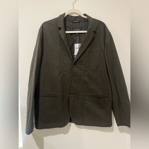 Banana Republic Canvas Chore Blazer in olive green